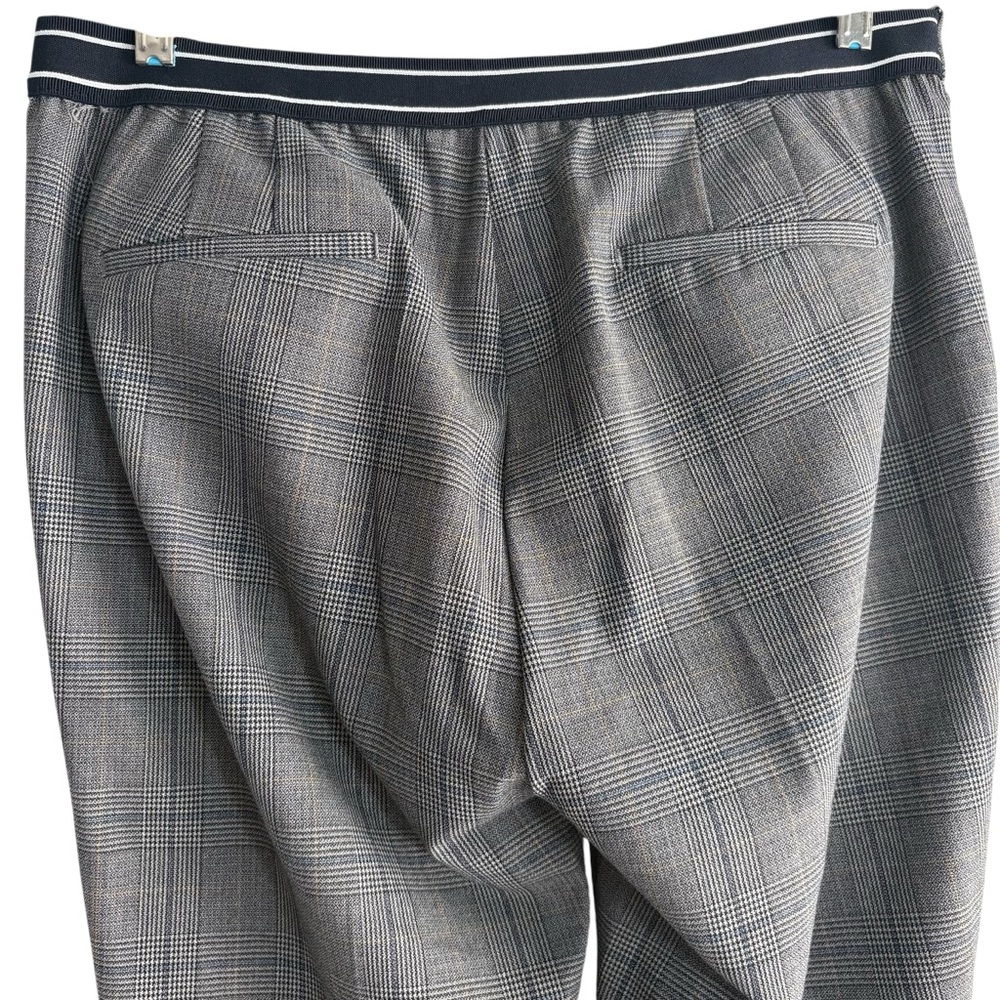 ZARA BASIC Plaid Ankle Trousers in Gray Size XL — Perfect for Fall!!! - Picture 5 of 7